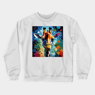 Colorful Giraffe 302 Crewneck Sweatshirt